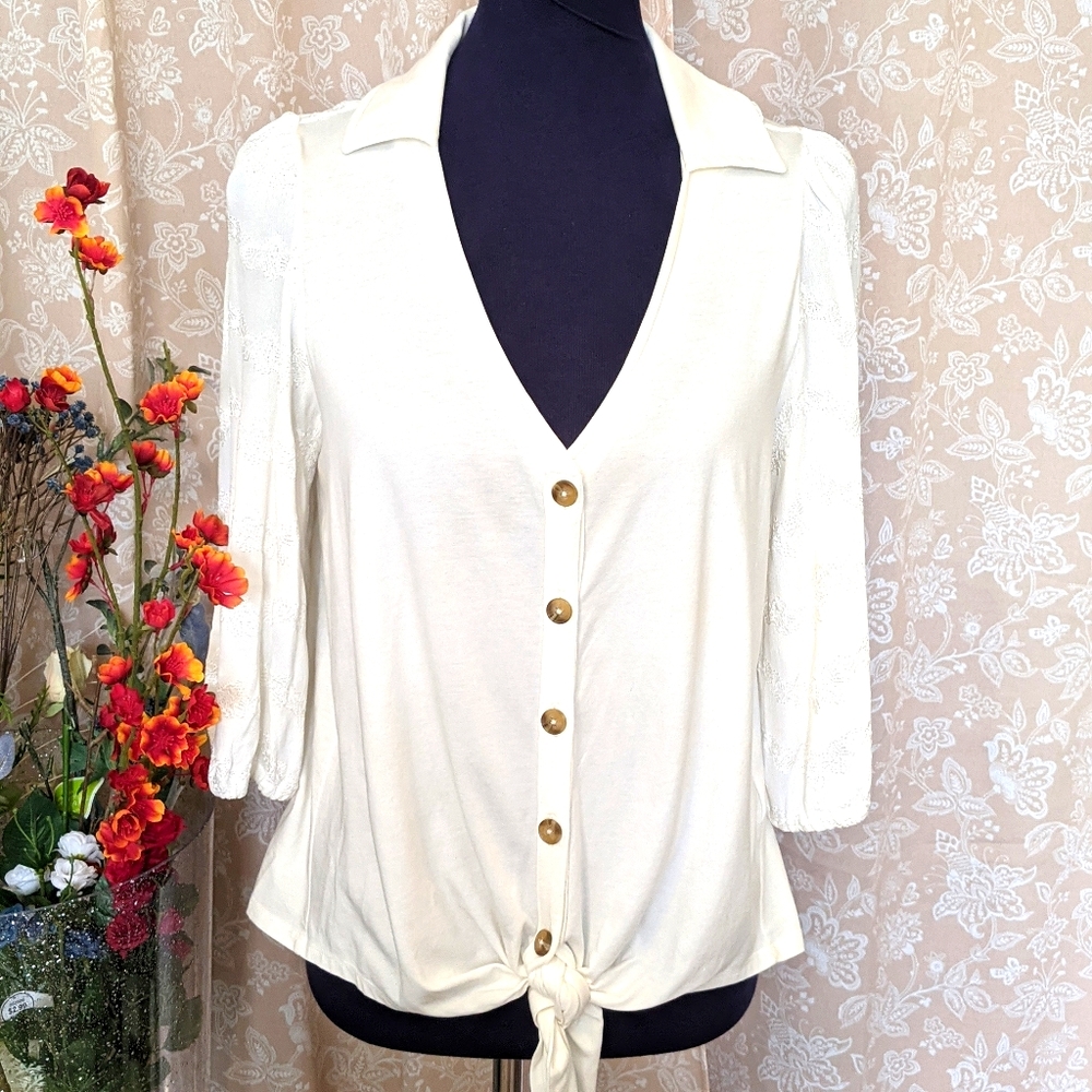 Anthropologie button-up blouse